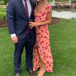 Lulus Floral high low sundress